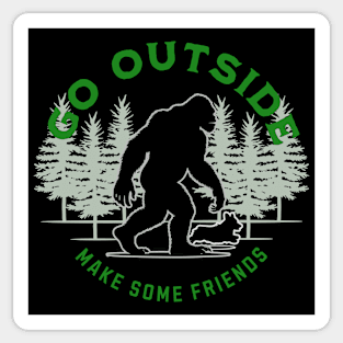 Best Friends Corgi and Squatch (Green) Sticker